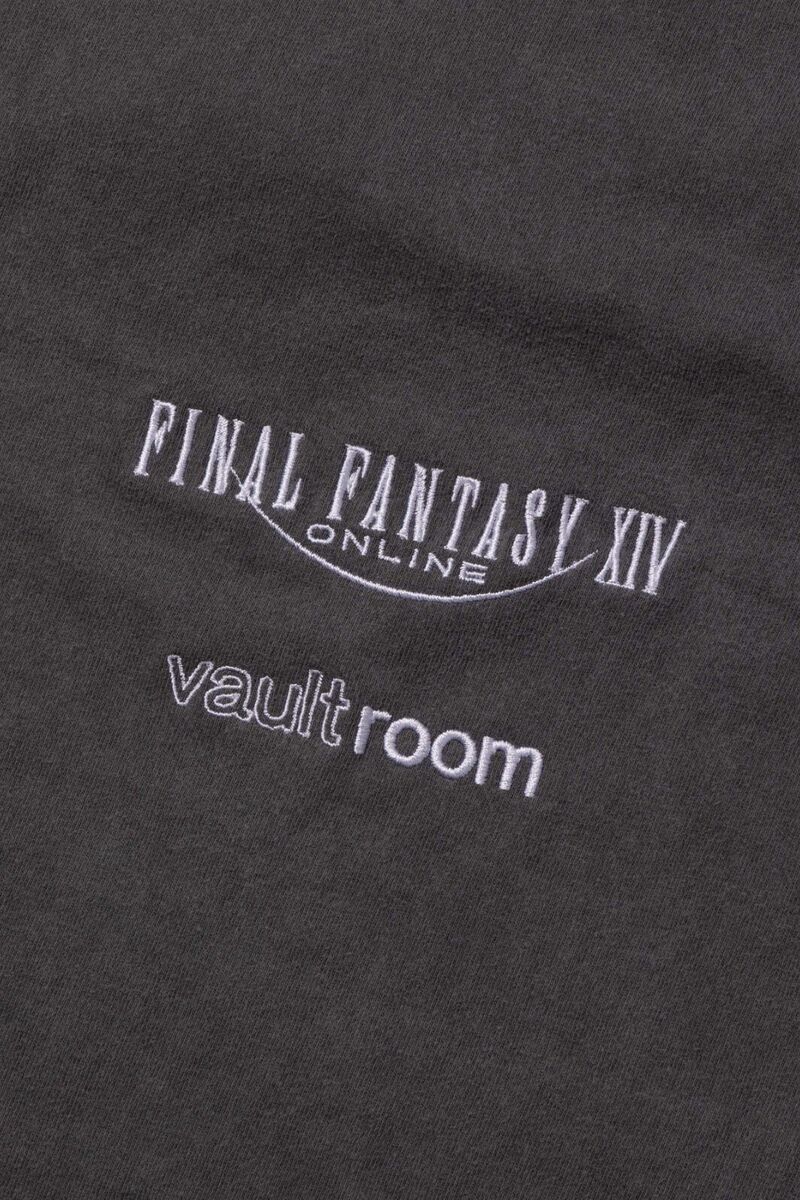 Vaultroom VR × Final Fantasy XIV FFXIV BAHAMUT TEE T-shirt Charcoal Size L