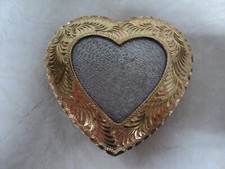 Vintage Montana Silversmith Collection Heart Shaped Belt Buckle