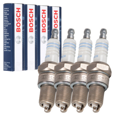 4x BOSCH WR5DC+ 0242245552 Zündkerze für VW GOLF 1 1.6 GTI PASSAT POLO SCIROCCO