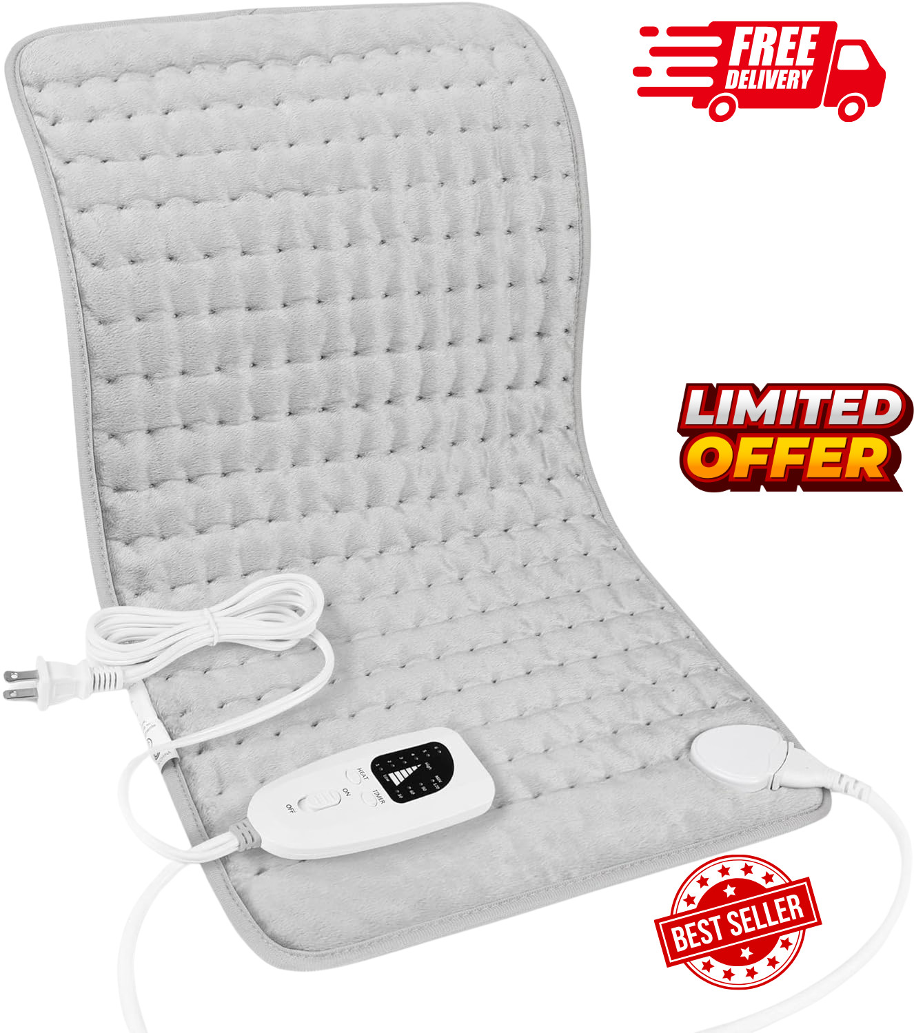 For Back, Neck & Abdomen &ndash; Moist & Dry Heat, Auto Shut Off