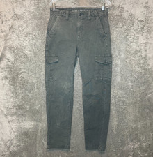 American Eagle Women 90s Grunge Loose Fit Straight Leg Mid Rise Cargo Pant 4