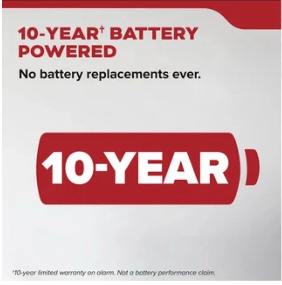 Kidde 20SD10 烟雾探测器报警器 10 年电池供电 — 第 2/4 张图片