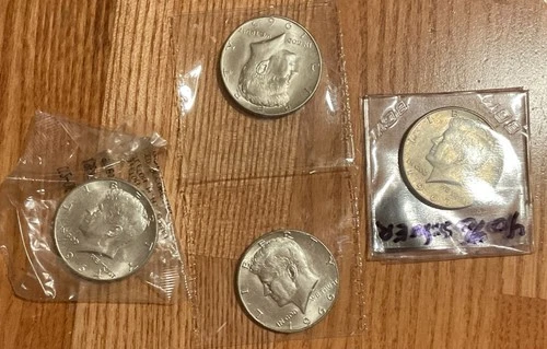 1964, 65, 66 And 67 Kennedy Silver Half Dollar (BU) Uncirculated 50c Silver