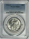 1943 S WALKING LIBERTY HALF DOLLAR PCGS MS 65