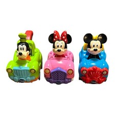 Disney Vtech Go Go Smart Wheels DONALD MICKEY MINNIE Lot Of 3 WORKS TESTED