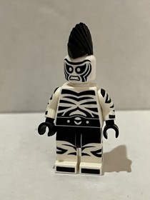 Lego ZEBRA MAN MiniFigure from Batman Movie Set 70907  "Killer Croc Tail Gator"