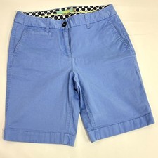 Boden Women  s Blue Chino Walking Shorts Small Casual Preppy Summer