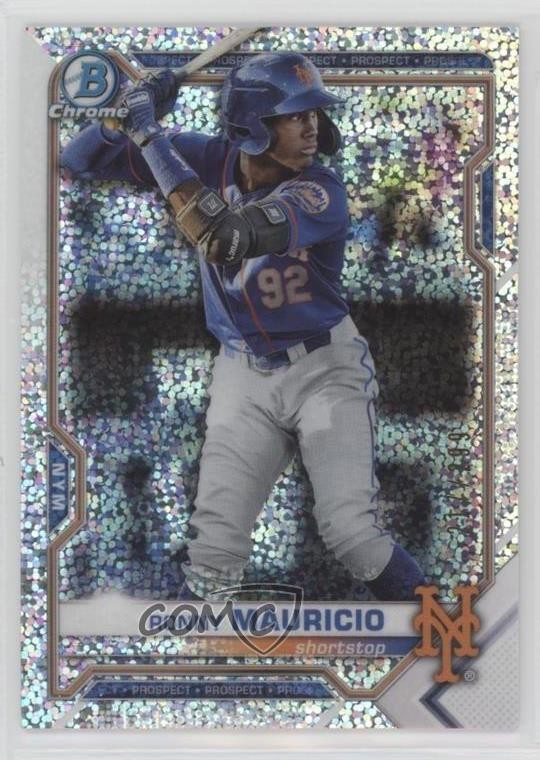 2021 Bowman Chrome Prospects Speckle Refractor /299 Ronny Mauricio #BCP-210 8t7