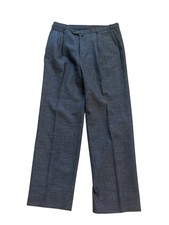 Vintage Gianni Versace Trouser Pants Men US 36x31 Gray Wool Italy