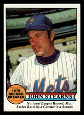 1979 Topps John Stearns New York Mets #205 HIGH GRADE BEAUTY!
