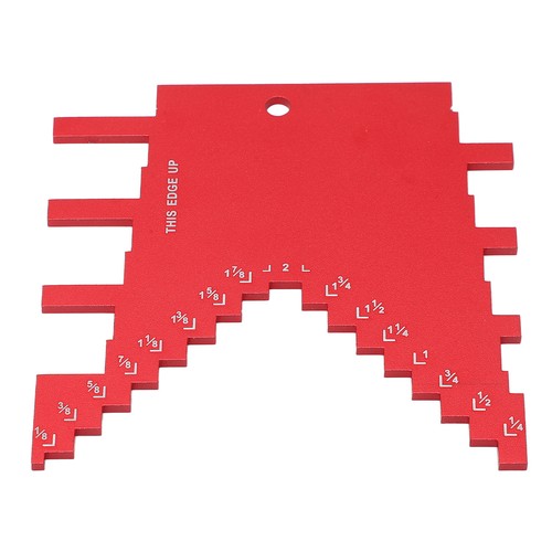 Step Depth Gauge 2 In 1 Accurate Markings Gauge For Router Table Saw Red - Picture 11 of 24
