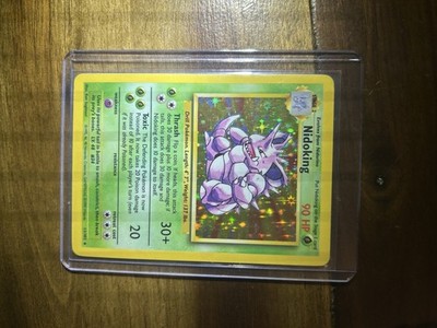Pokémon TCG Nidoking Holo 90hp 11/102 Great Condition