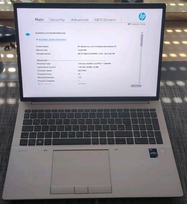 HP ZBook Fury 16 G10, 16'' WUXGA, i7-13850HX, 2 TB, 16GB RAM, nVidia RTX 2000 Ada
