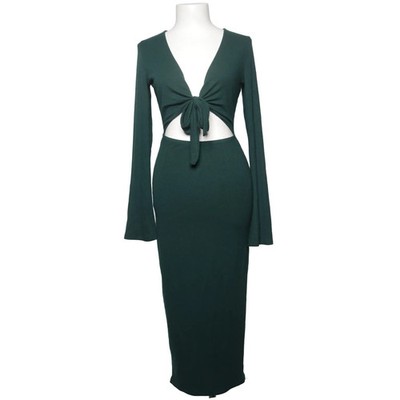 Nelly, Maxikleid, Größe: S, model: cozy cut out dress, Grün #CCh