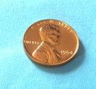 1964    CHOICE BRILLIANT RED PROOF   WHEAT CENT   #11