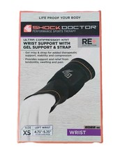 Shock Doctor Left Wrist Support with Gel and Strap Size XS 4.75" - 5.25" NEW