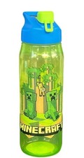 Minecraft Ocelot Chug Bottle with Flip-Top Lid Carry Loop 20-oz Zak Designs New