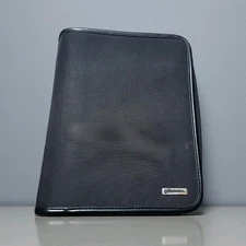 Franklin Covey Classic Zip Planner • 1.5" Rings • Black Ballistic Nylon w/ Faux