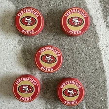 Silicone Focal Beads San Francisco  49ers 5 Pieces