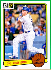 2017 Panini Donruss Corey Seager '83 Retro Variation Insert #RV-18 Dodgers