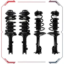 4x Front & Rear Complete Struts W/Coil Spring For 2000-2005 Hyundai Accent