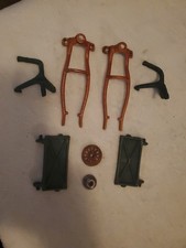 Vintage Metal Toy Parts Cast Iron Horse Drawn Wheel Junk Drawer Lot
