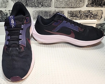 Nike Air Zoom Pegasus 40 Women's Running Shoe size 11 Pink Black Burgundy Purple