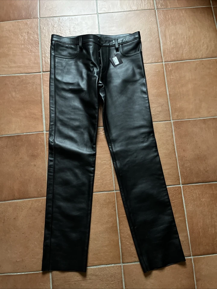 pantalon cuir homme - Photo 1/3