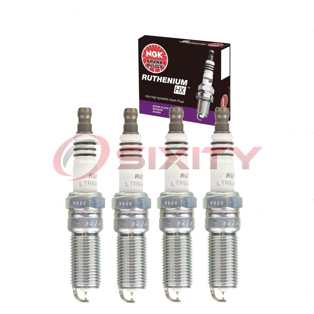 4 pc NGK Ruthenium HX Spark Plugs for 2012-2018 Ford Focus 2.0L L4 Ignition wq
