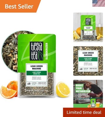 Loose Leaf Lean Green Machine: Light Citrus Tea, 25 Cups in 1.9 Oz Pouch