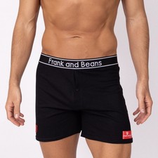 x1 Mens Boxer Shorts Cotton Black Comfort Fit Durable Underwear S M L XL XXL