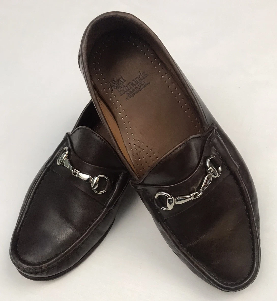 Preços baixos em Sapatos Sociais Allen Edmonds Marrom EE para