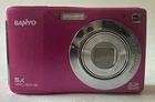 Sanyo VPC-51415 14.0MP 5x Digital Camera Pink Tested w 1GB Card