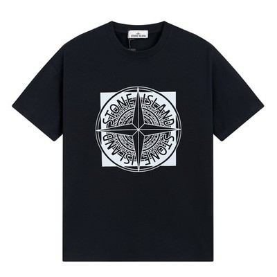 Italy Stone Island tee shirt Mens Black /white