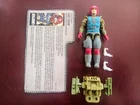 Vintage 1987 G.I. Joe Fast Draw Figure Incomplete w/ Filecard & New O-Ring