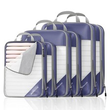 Compression Packing Cubes 6 Set, Compressible Space-Saving Packing Cubes for ...
