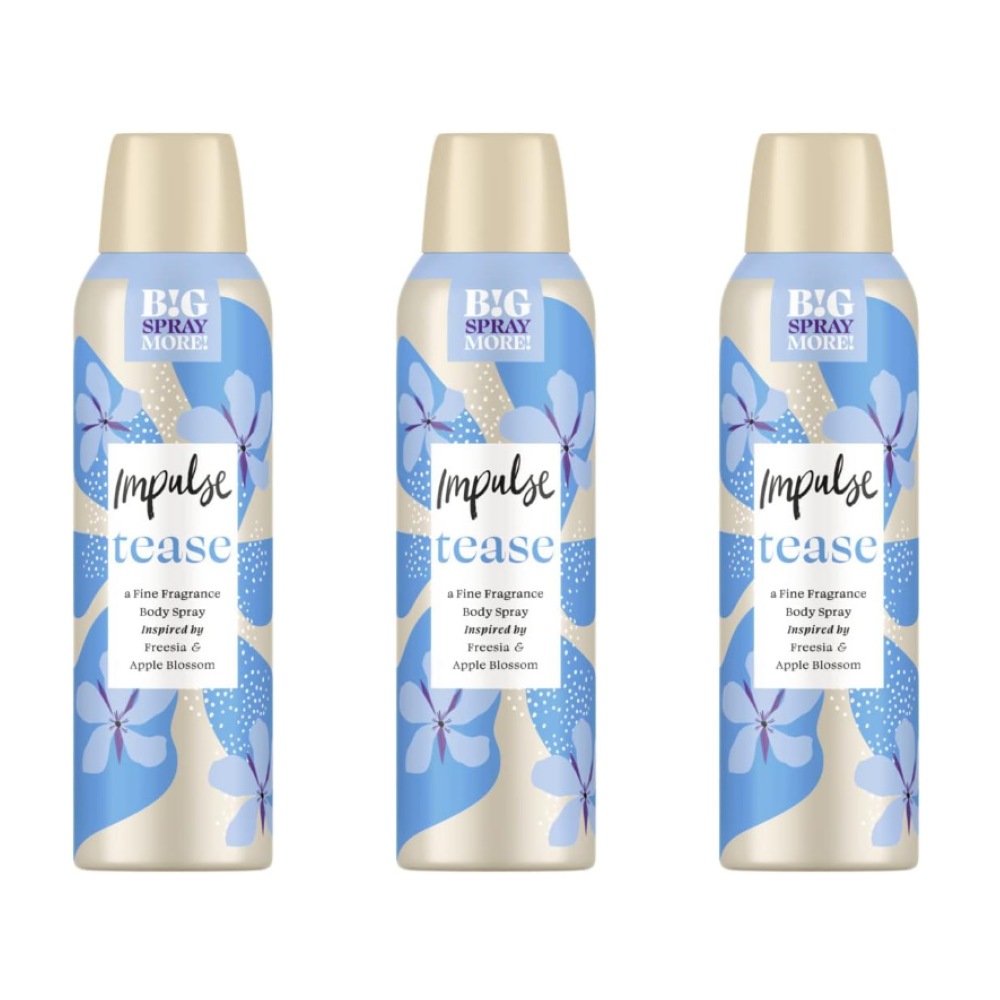 Impulse Tease Body Spray 150 ml - Pack of 6 - Image 3