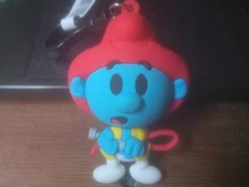 Smurfs Series 1 Figural Bag Clip 3 Inch Fireman Smurf