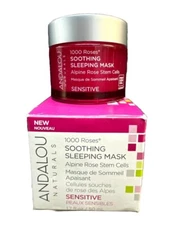andalou 1000 roses soothing sleeping mask sensitive 1.7oz scuffed box