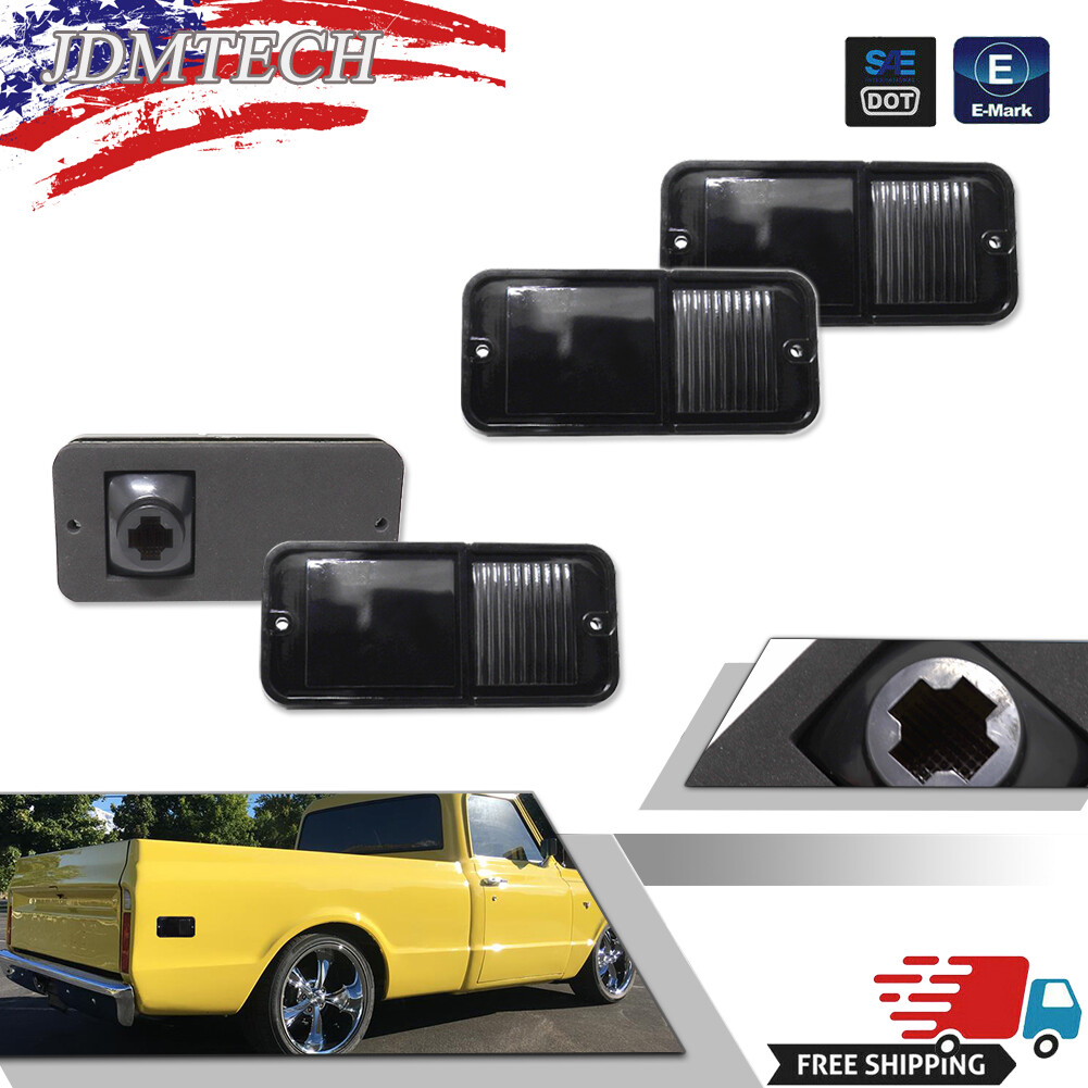 New Front & Rear Side Marker Light Set For 1968-1972 Chevrolet GMC C/K Trucks