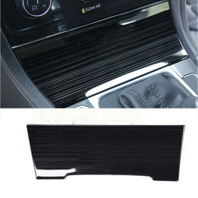 For VW Golf MK7 MK7.5 14-19 Black Steel Central Console Cigarette Lighter  Cover