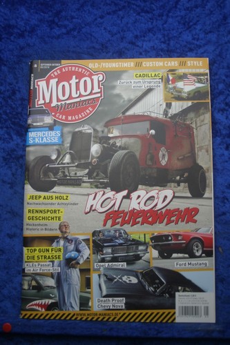 Motor Maniacs 5/10 Nr.5 Hot Rod Opel Admiral Chevy Nova Jeep aus Holz