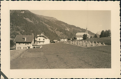 France, Les Contamines-Montjoie, la Pension Perce Neige left vintage silver