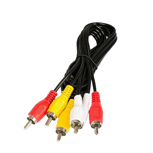 3-Way Audio Video AV RCA Black Switch Selector Box Splitter with/3 RCA Cable - Picture 8 of 9