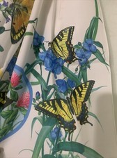 Scarves Floral Vintage Womens 1977 National Wildlife Federation Butterfly
