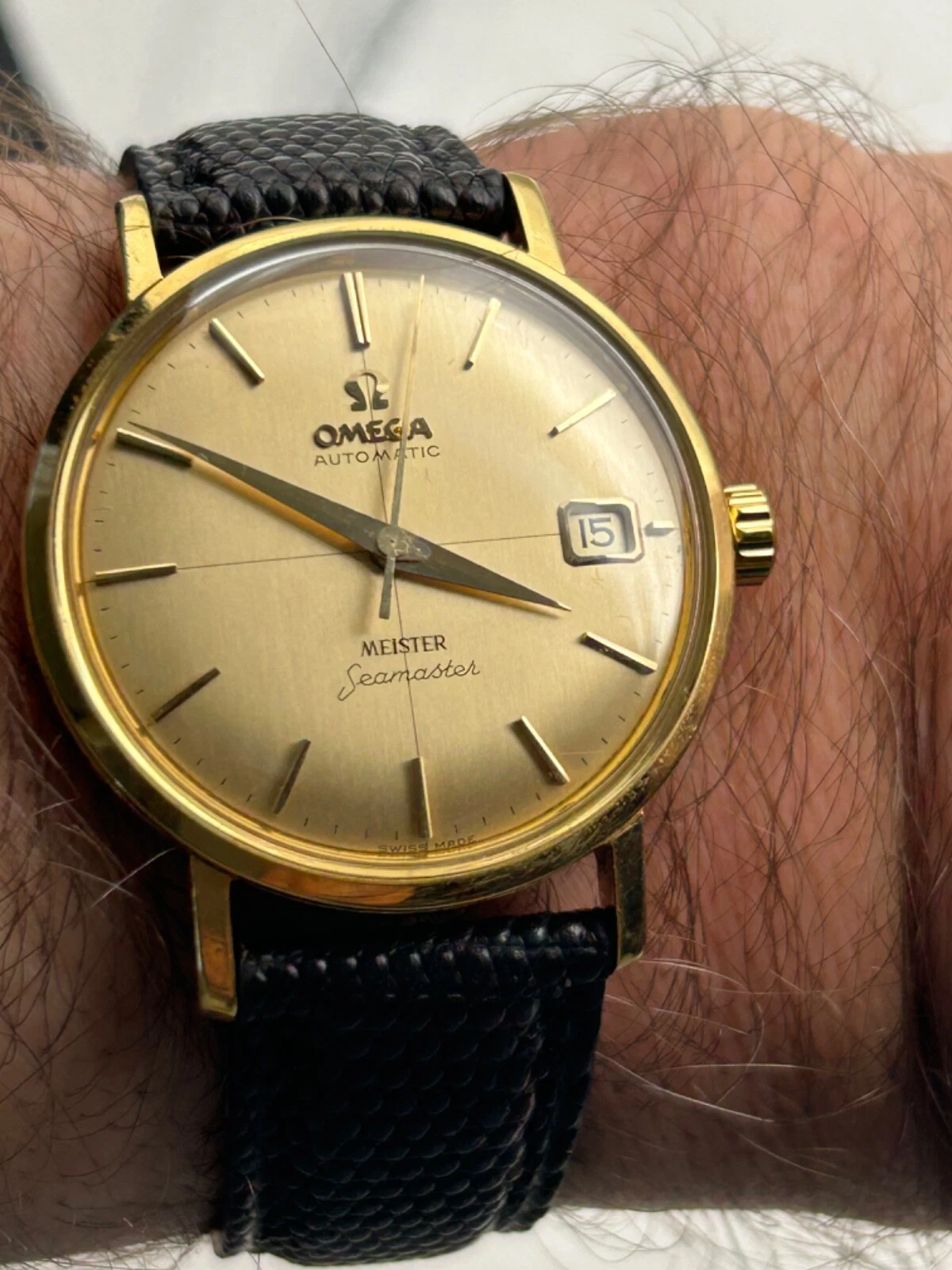 Omega — Omega Seamaster, Meister 18K Solid Gold Case 35mm-Rare