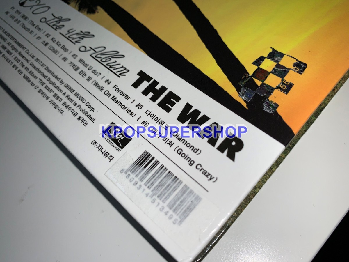 EXO 4th Album The War Kokobop Version Autographed Signed CD Promo