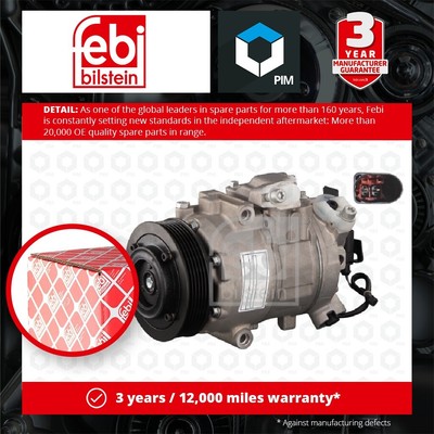 Air Con Compressor fits VW LUPO Mk1 1.4 01 to 05 ARR AC Conditioning 6Q0820803B