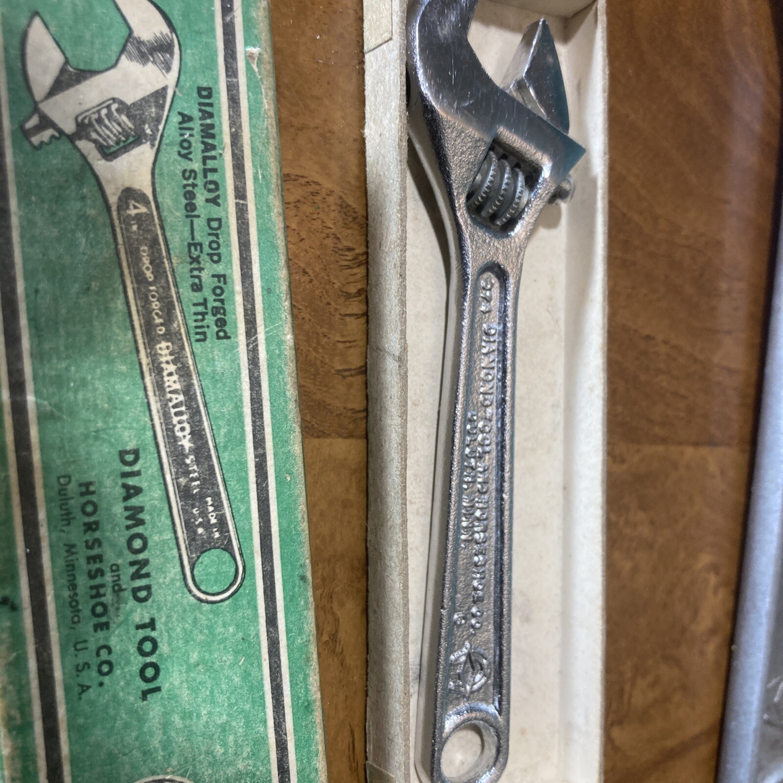 Diamond tool and horseshoe co Adjustable wrench set 4” 8” And 12” USA