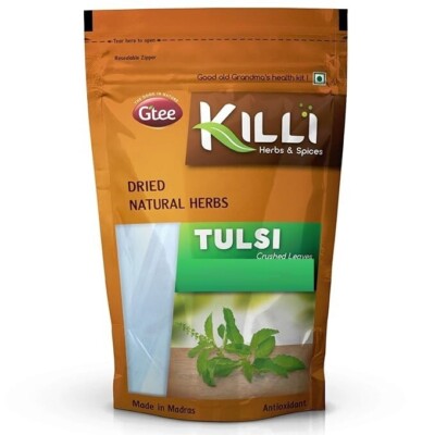 KILLI Tulsi | Holy basil | Tulasi Leaves Crushed, 100g